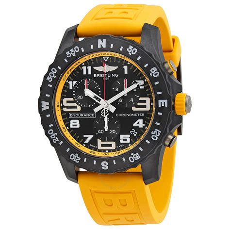 breitling endurance pro chronograph quartz black dial men's watch|breitling endurance watch reviews.